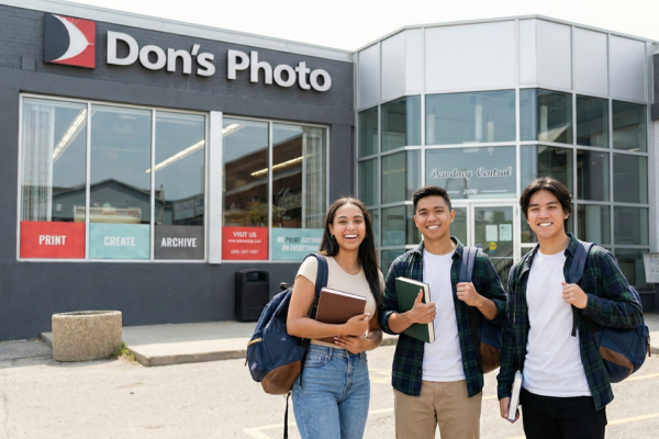 Happy student after taking IELTS test in Regina